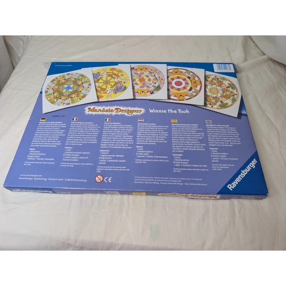 Ravensburger Mandala‎ Designer Winnie The Pooh Disney Includes All Pencils